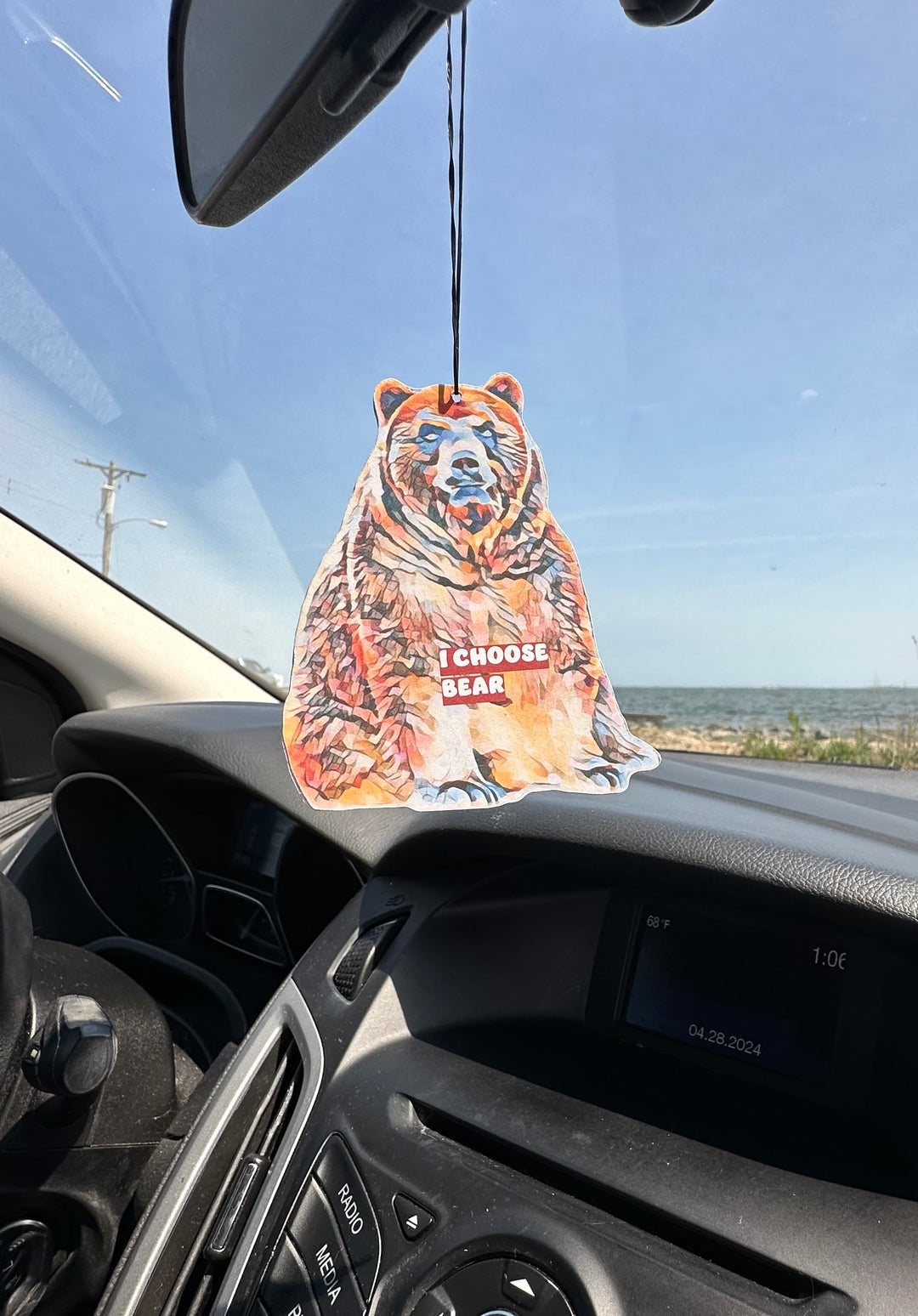 I Choose Bear Car Air Freshener