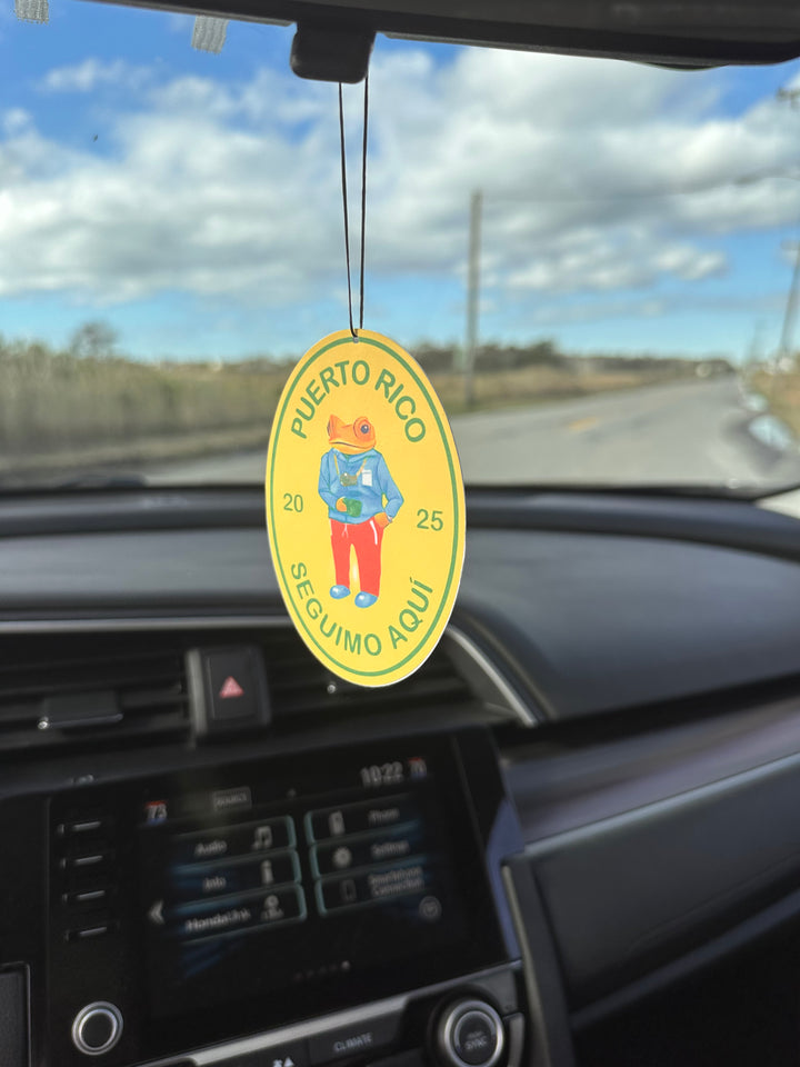 Sapo Concho Frog Puerto Rico Car Air Freshener