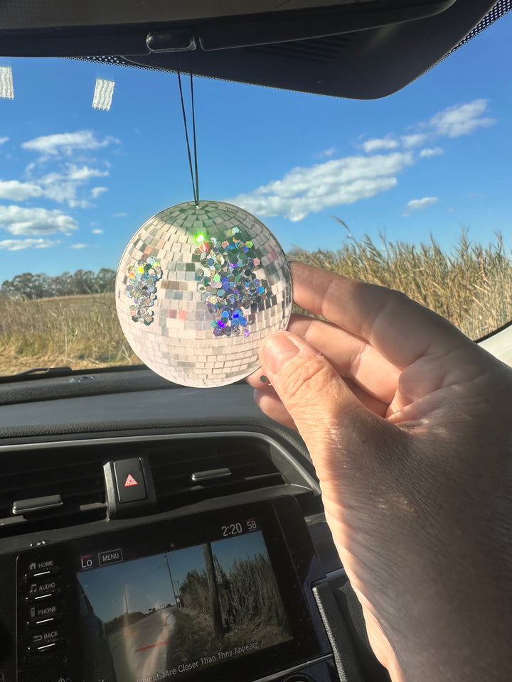 Disco Mirror Ball Car Air Freshener