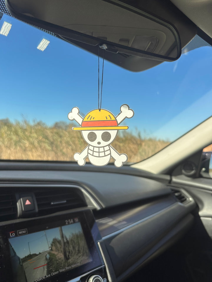 One Piece Straw Hat Flag Car Air Freshener