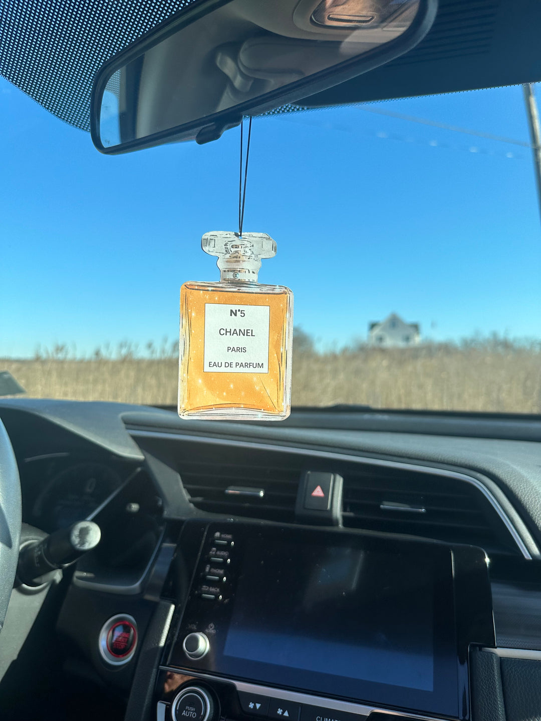 Chanel No. 5 Perfume Bottle Inspired Car Air Freshener