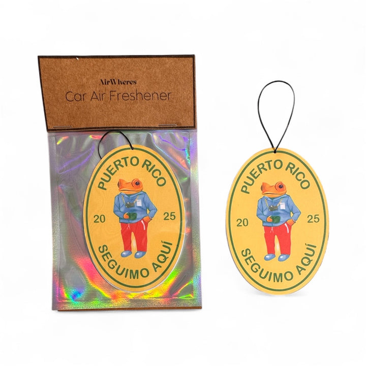 Sapo Concho Frog Puerto Rico Car Air Freshener