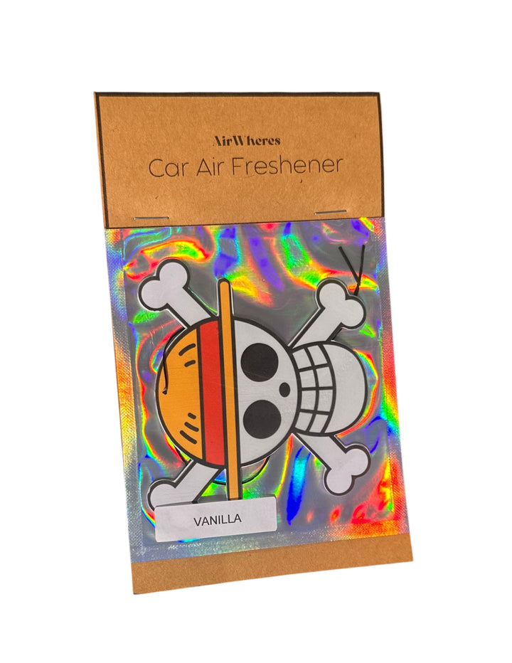 One Piece Straw Hat Flag Car Air Freshener