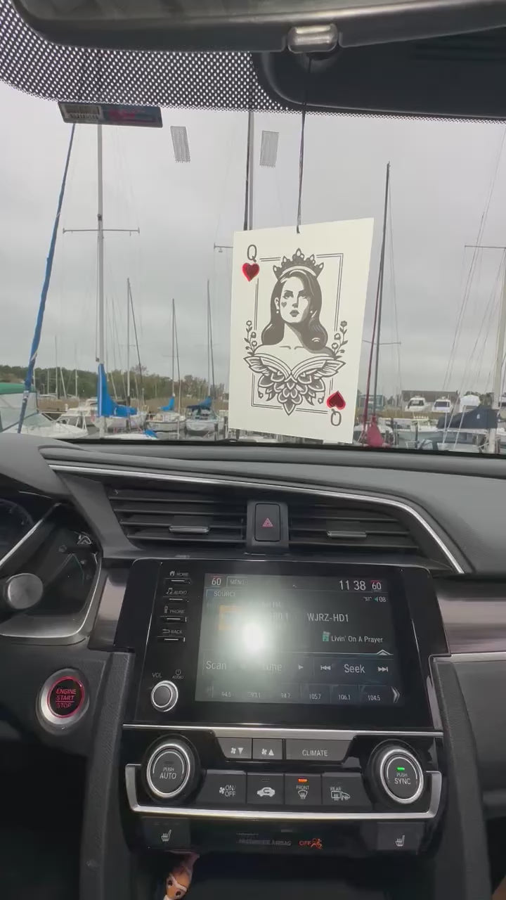 Queen of Hearts Car Air Freshener
