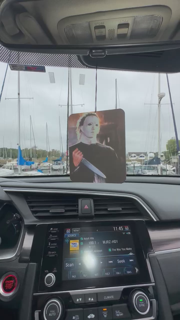 Halloween Car Air Freshener Horror Movie Fan