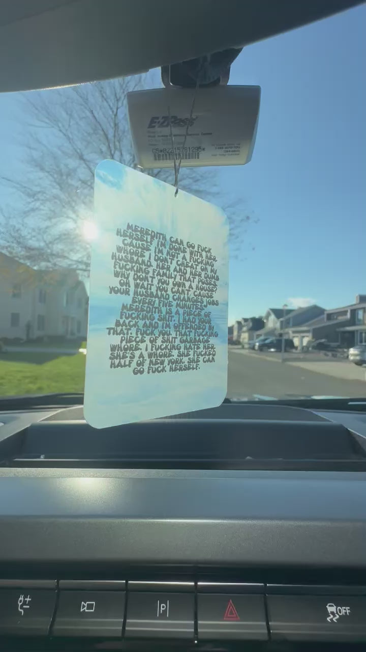 Real Housewives Fan Gift Salt Lake City Car Air Freshener