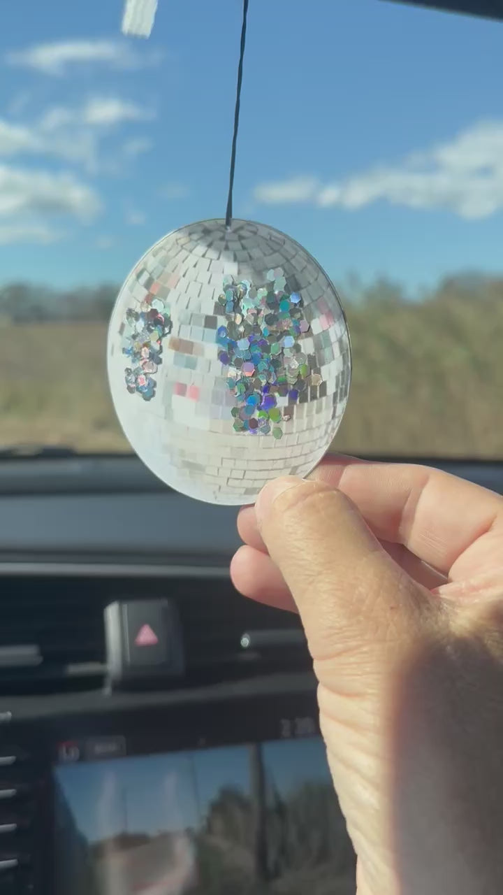 Disco Mirror Ball Car Air Freshener