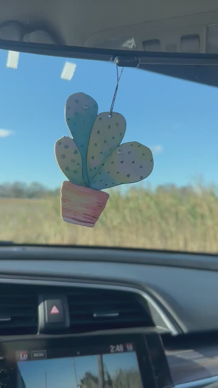 Cactus Bling Car Air Freshener