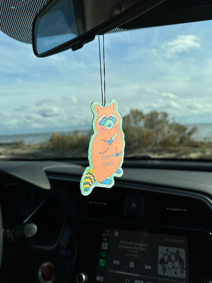 Funny Raccoon Car Air Freshener